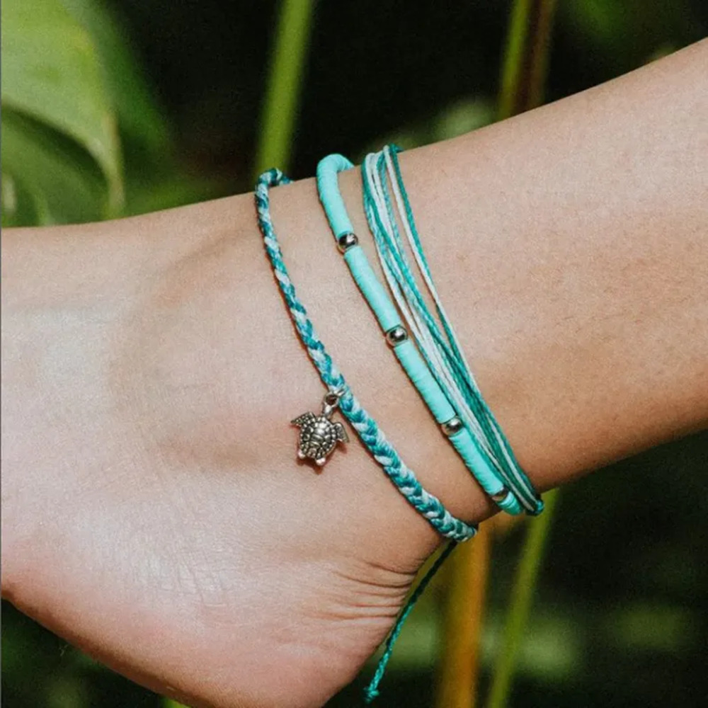 Boho Style Tortoise Seed Bead Beaded Women's Anklet